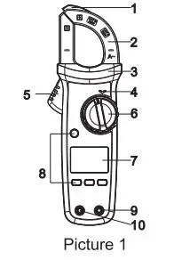 UNI-T UT202+ Digital Clamp Meter User Manual - Picture 1