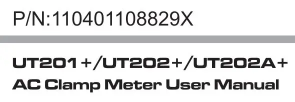 UNI-T UT202+ Digital Clamp Meter User Manual