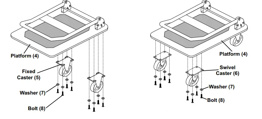 FRANKLIN 58300 19-Inch X 29-Inch Folding Platform Truck Owner fig2