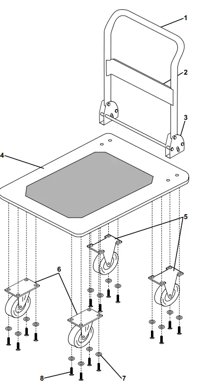 FRANKLIN 58300 19-Inch X 29-Inch Folding Platform Truck Owner fig4