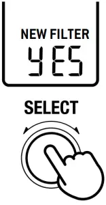 REPLACING THE WATER FILTER