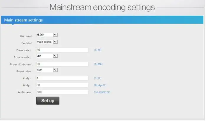 zydz H.264-H.265 HD Encoder - Mainstream encoding