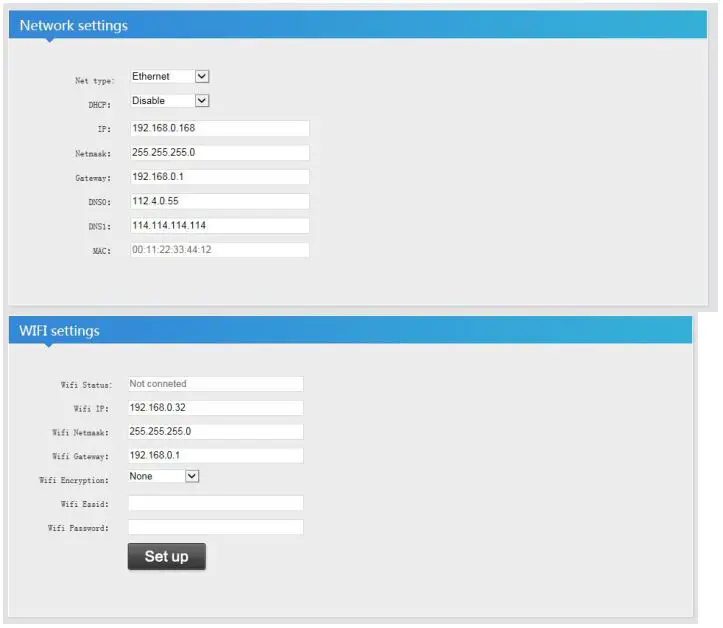 zydz H.264-H.265 HD Encoder - Network Settings