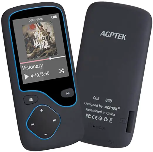 AGPTEK C05 1.8 Inch Screen 8GB Portable Bluetooth MP3 Player product pic