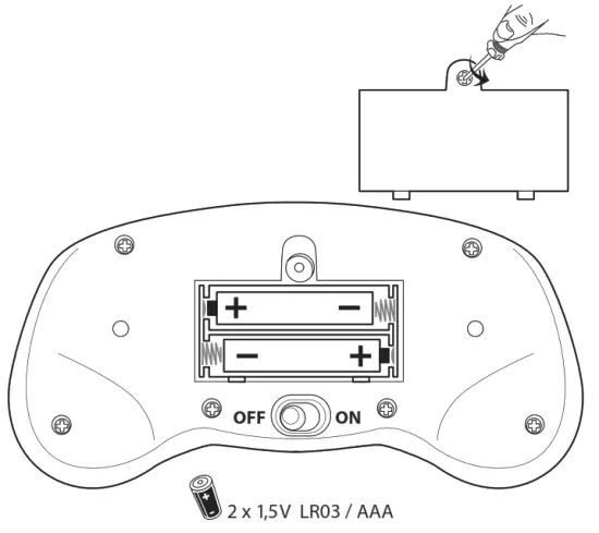 Simba Toys 109413509WMU My Life As Radio Controlled Scooter - Batteries