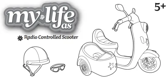 Simba Toys 109413509WMU My Life As Radio Controlled Scooter - Radio