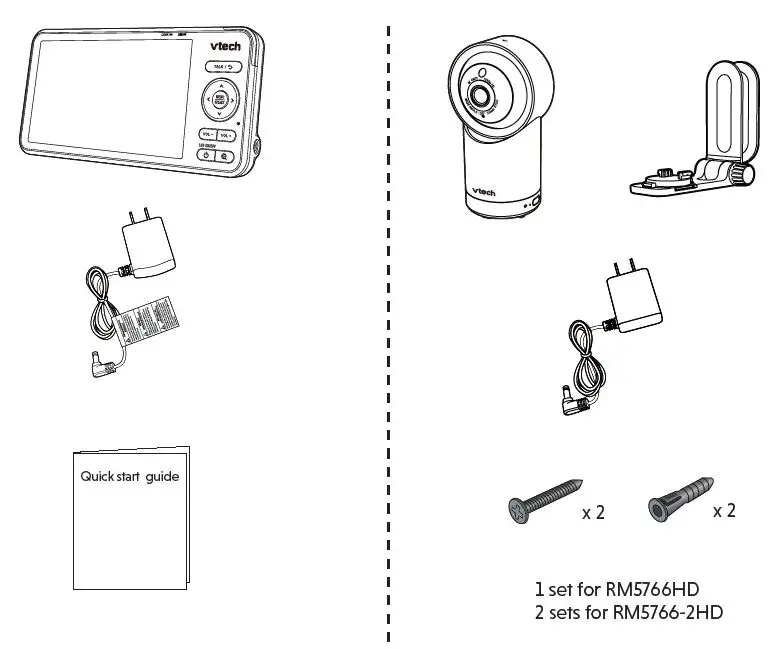 vtech RM5766HD 5vtech RM5766HD 5-Inch Smart Wi-Fi 1080p Pan and Tilt Monitor-1-Inch Smart Wi-Fi 1080p Pan and Tilt Monitor-2