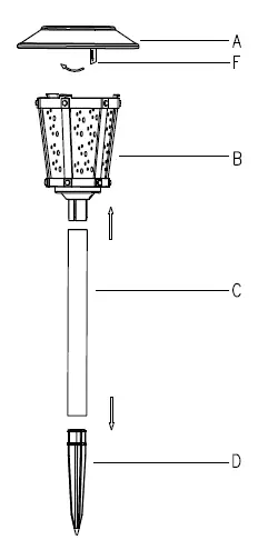 HAMPTON BAY 50200 Solar Path Light FIG 3