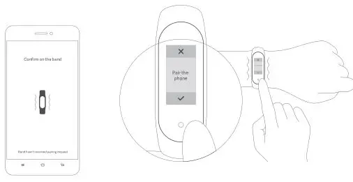 MI Smart Band 4 - Open the Mi Fit app, log in to your account, and then follow the instructions