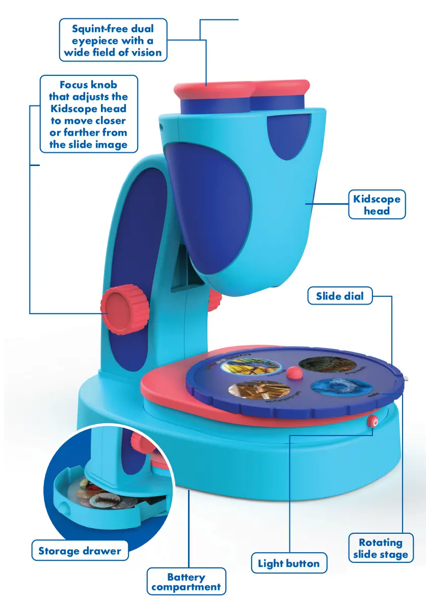 Educational Insights EI5117 GeoSafari Jr KidScope Microscope - overview