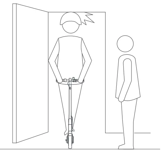 MACWHeeL ESS2 Electric Scooter - overhead obstacles