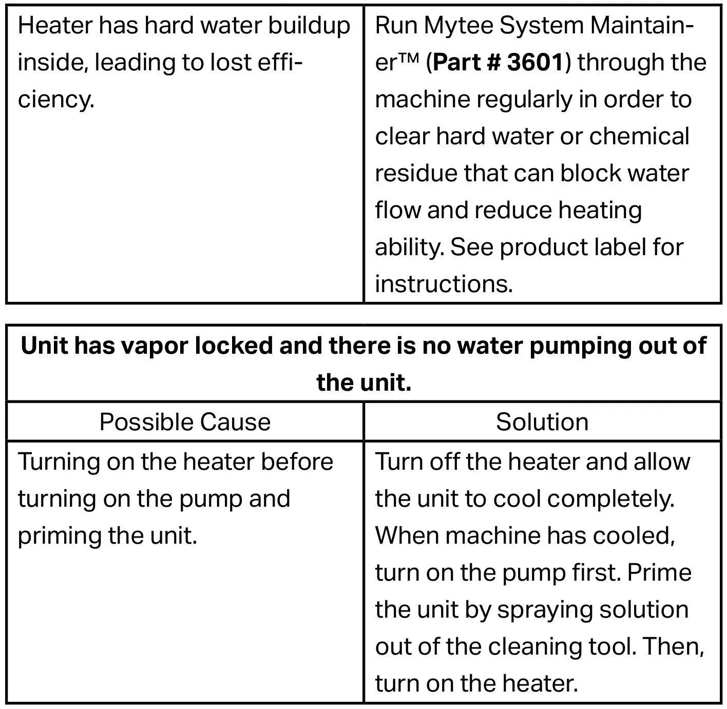 Mytee S-300H Tempo Heated Carpet and Upholstery Extractor - Heater Troubleshooting 2