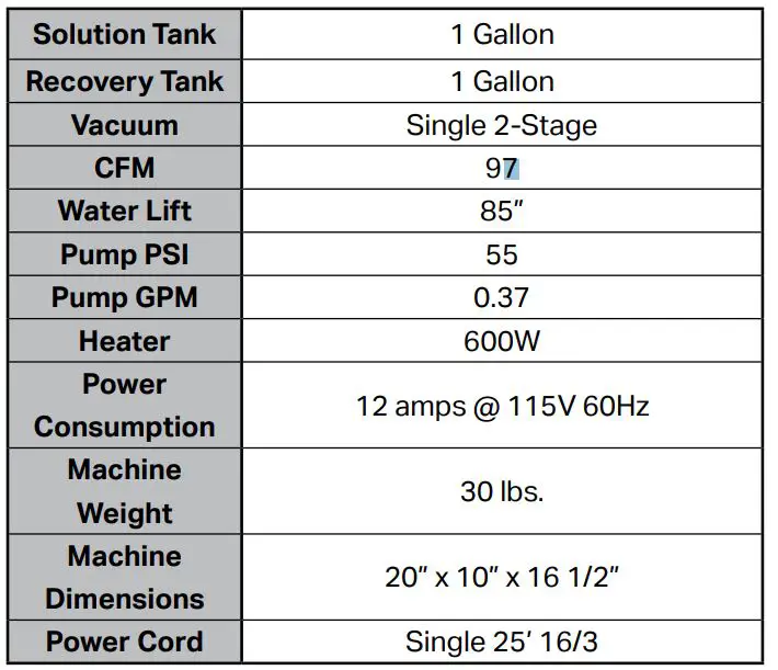 Mytee S-300H Tempo Heated Carpet and Upholstery Extractor - S-300H Tempo w Heat