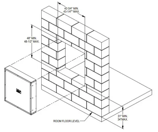 Bard IWSRL B I TEC Wall Sleeve for Recessed Louvers In Masonry Walls - figure 3