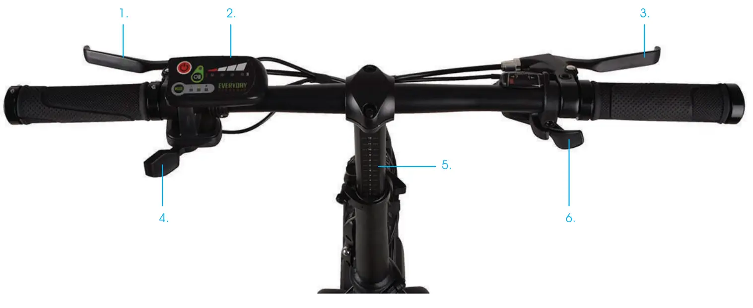 EVERYDAY ELECTRIC 20210624 Express Folding E-Bike parts 13