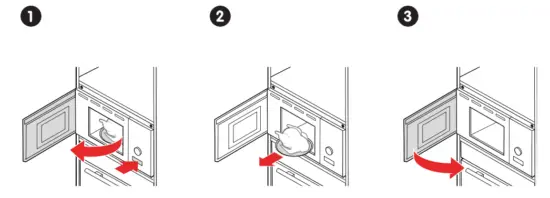 After using the microwave oven