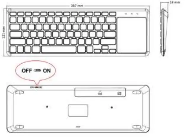 perixx-PERIBOARD-716-III-Wireless-Mini-Touchpad-Keyboard-FIG-1