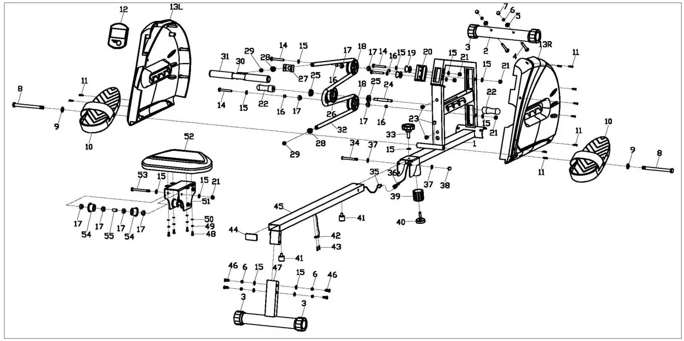 BodyMax CVRM2706 Rowing Machine - fig1