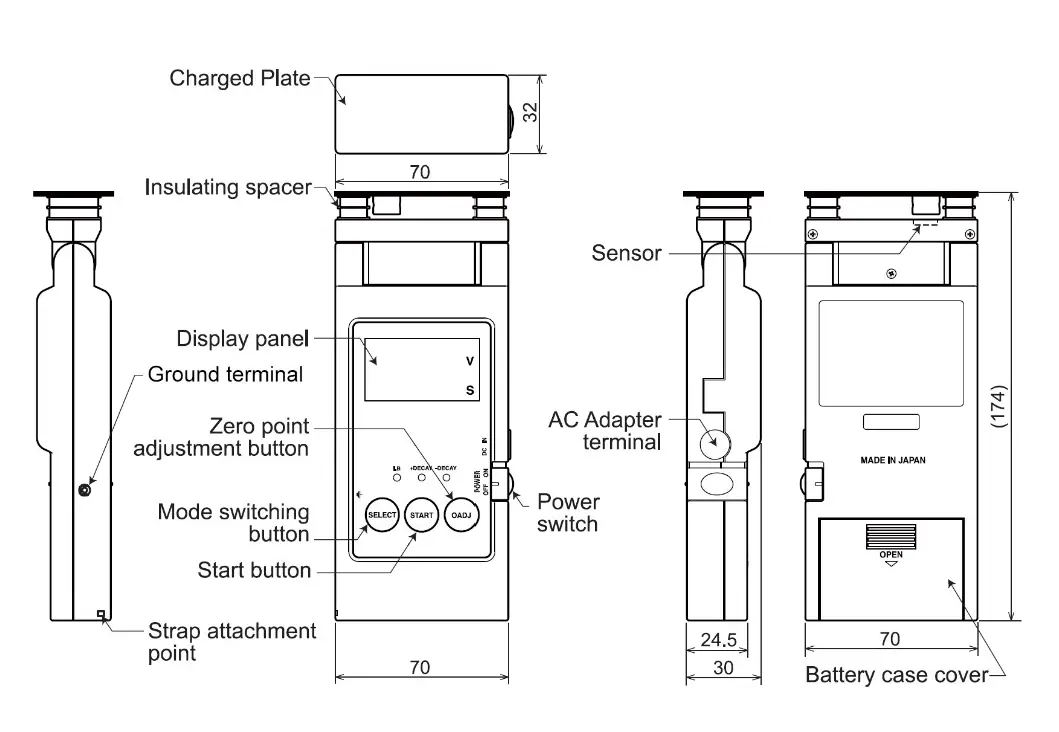 DESCO 19494 Portable Charger Plate Monitor fig 1