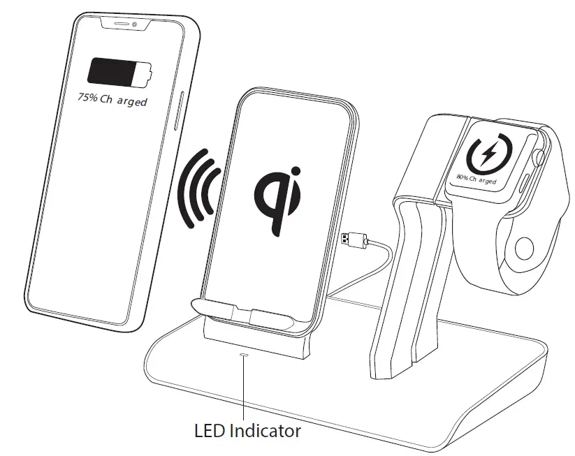 bluehive 035-7316-6 Wireless Charging Station with Built-in Smart Watch Holder FIG 3