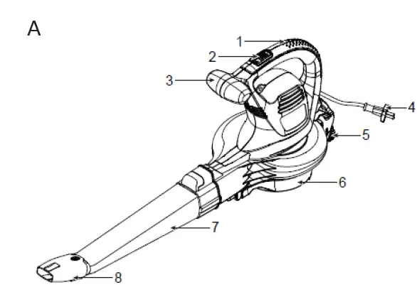 NAKAYAMA PRO EB3600 ELECTRIC BLOWER HOOD SHEET CRUSHER 2600W fig 6