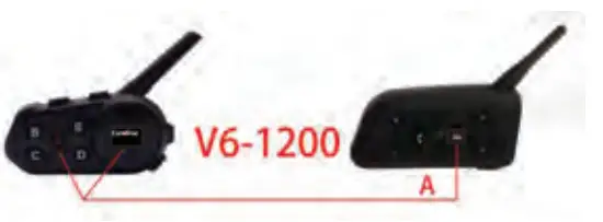 EuroFone S6 1200M Multi Intercom Helmet Bluetooth Headset -Bluetooth Headset pairing2