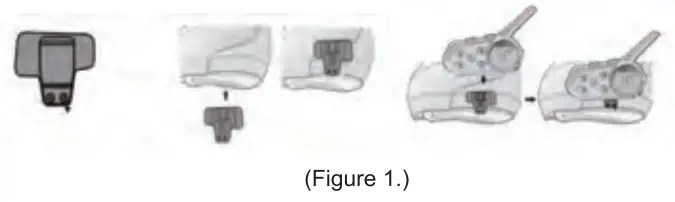 EuroFone S6 1200M Multi Intercom Helmet Bluetooth Headset - fig 1