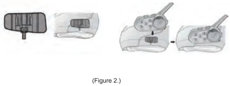 EuroFone S6 1200M Multi Intercom Helmet Bluetooth Headset - fig 2
