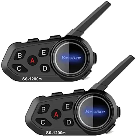 EuroFone S6 1200M Multi Intercom Helmet Bluetooth Headset