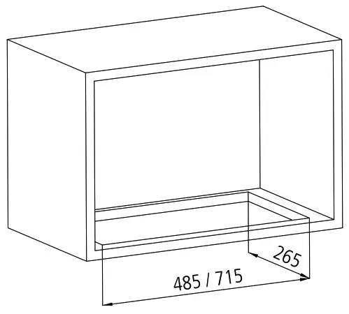 caple BU525BK Built Under Cooker Hood - sg