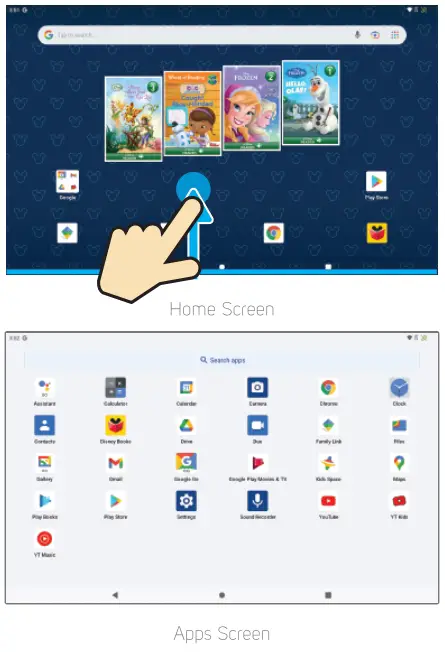 Home Screen Description