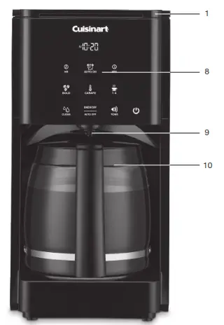 cuisinart DCC T20 Touchscreen 14 Cup Coffeemaker - fig 6