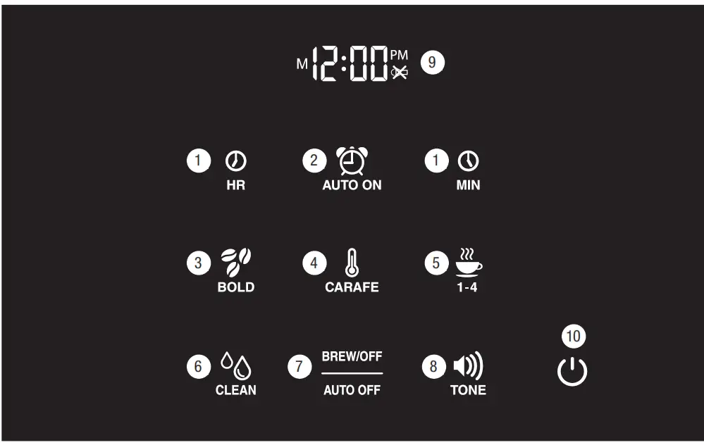cuisinart DCC T20 Touchscreen 14 Cup Coffeemaker - fig