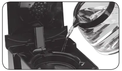 cuisinart DCC T20 Touchscreen 14 Cup Coffeemaker - reservoir