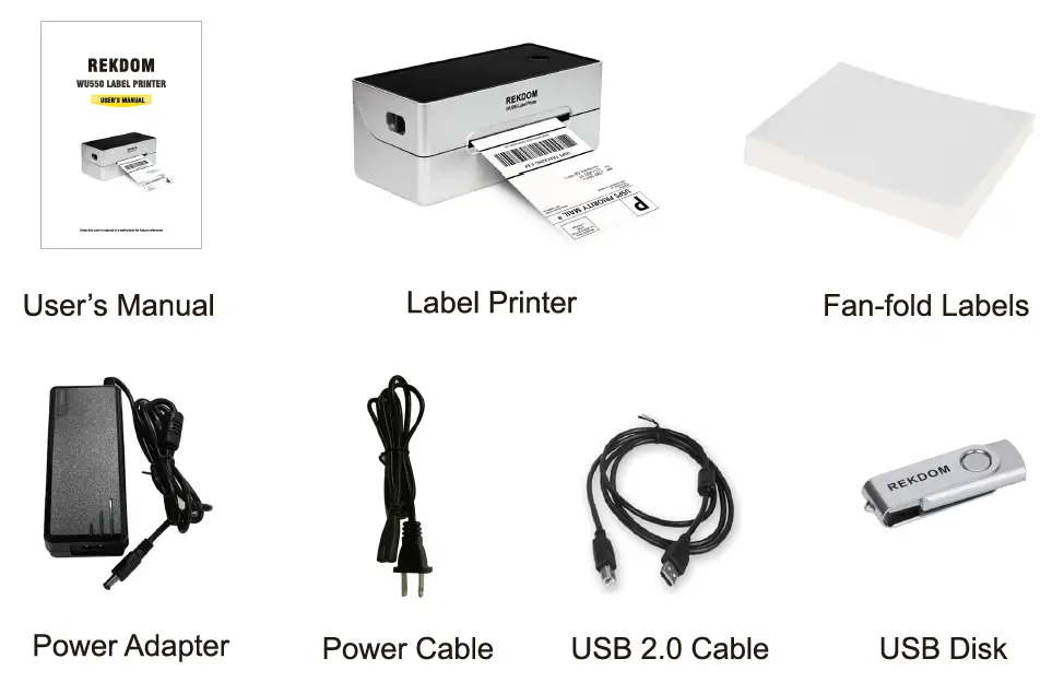 REKDOM WU550 Label Printer 1