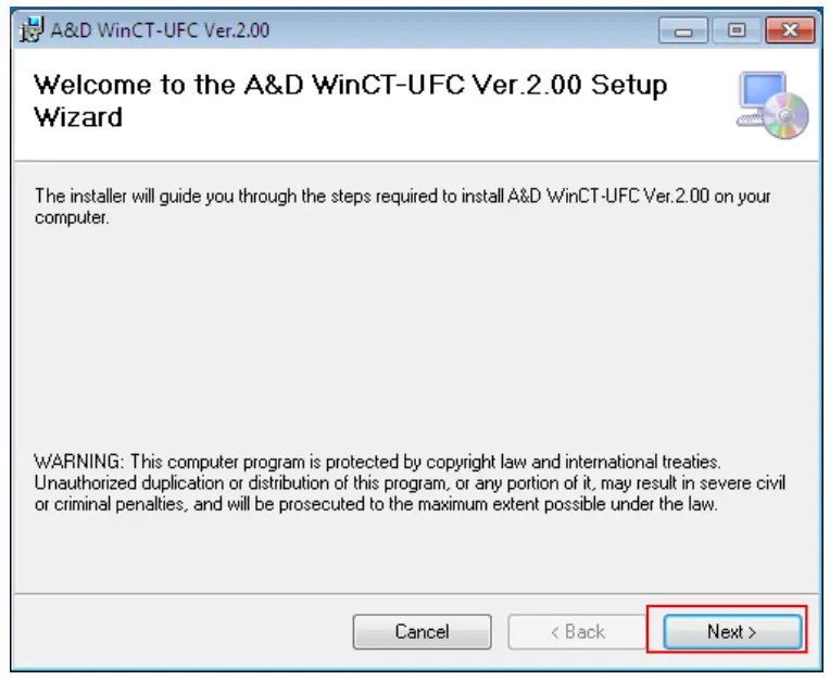 A D WinCT-UFC Windows Communication Tools Software - fig 1