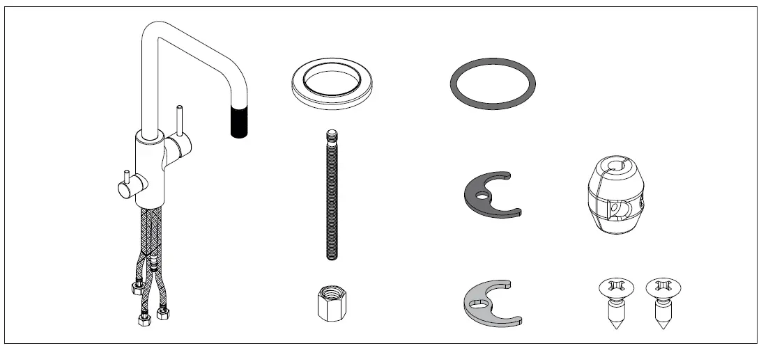KAKUDAI 118-221 Single Lever Sink Dishwasher fig 1