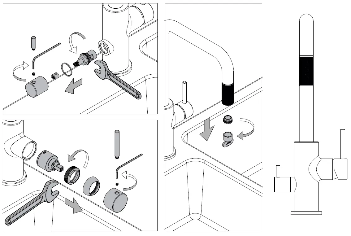 KAKUDAI 118-221 Single Lever Sink Dishwasher fig 3