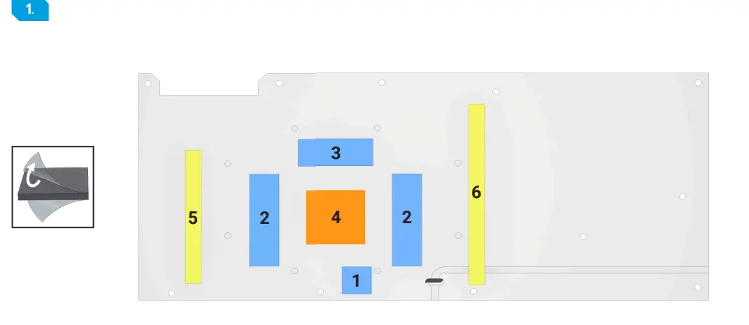 ALPHACOOL ACTIVE BACKPLATE 3090 FTW Eisblock Aurora GPX-N Acrylic Active Backplate fig 2