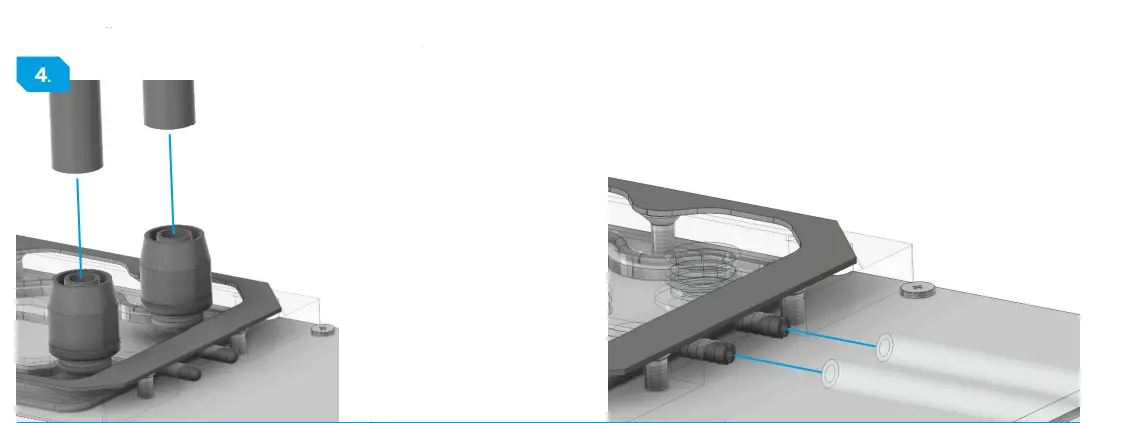 ALPHACOOL ACTIVE BACKPLATE 3090 FTW Eisblock Aurora GPX-N Acrylic Active Backplate fig 5