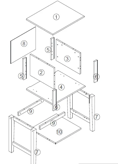 HOMCOM-19-Inch-Black-Wood-End-Table-04