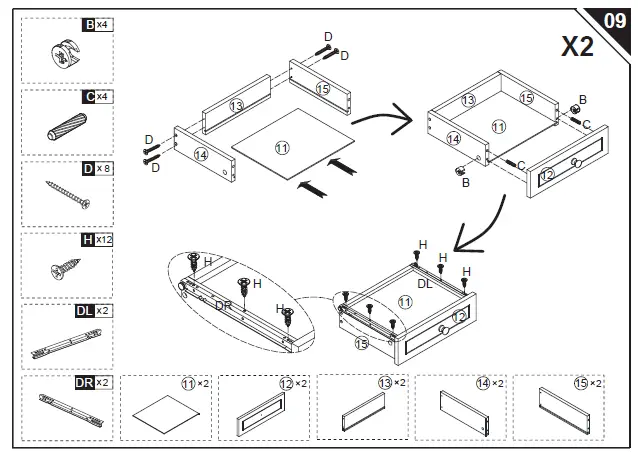 HOMCOM-19-Inch-Black-Wood-End-Table-16