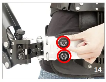 FLYCAM VSTA-II-AV Stabilizer Arm & Vest - ightening