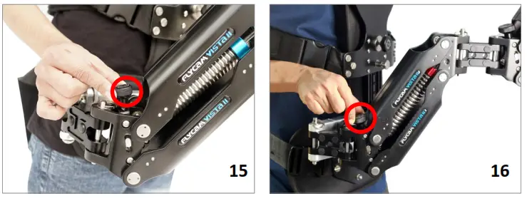 FLYCAM VSTA-II-AV Stabilizer Arm & Vest - tension