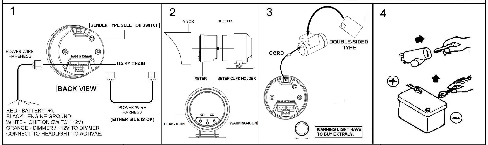 Prosport Gauges Electrical Gauge