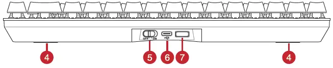 ASUS M601 ROG Falchion Wireless Keyboard 09