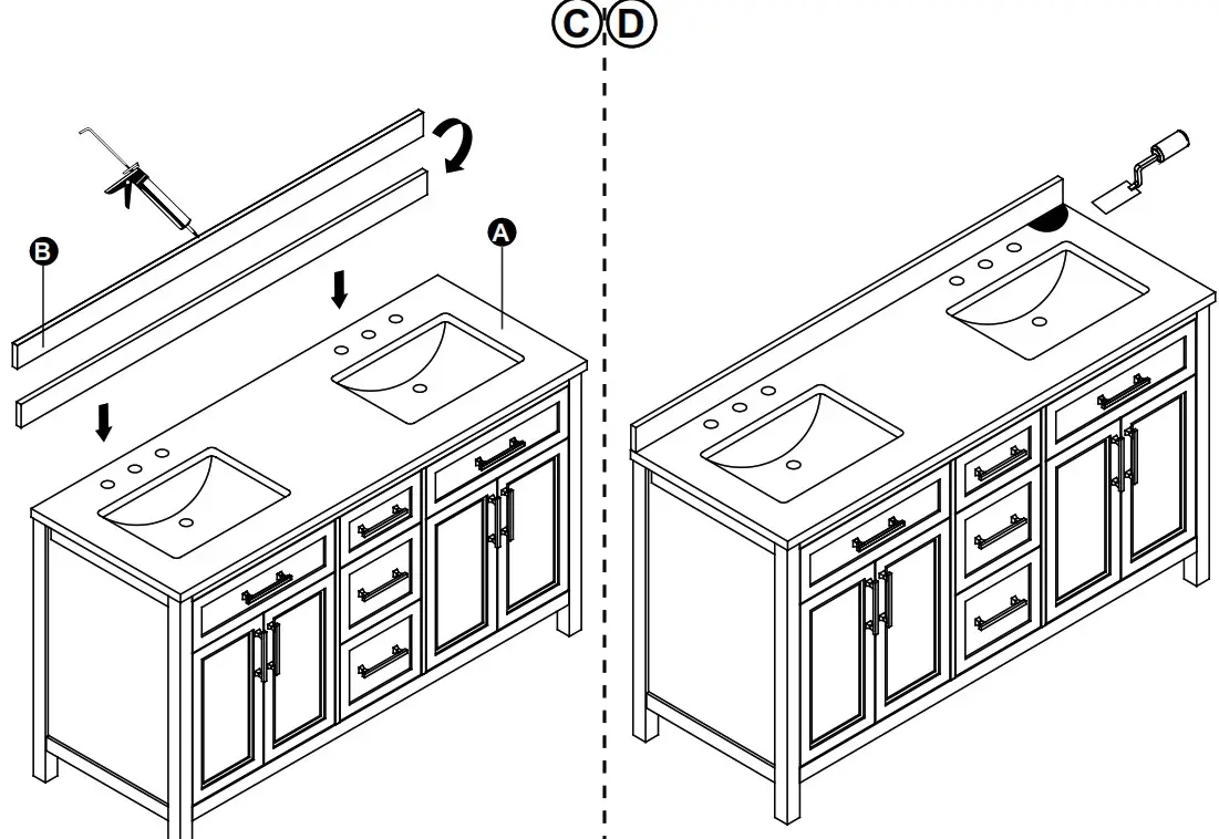 BRINKHAVEN 72AG =-W - GB Allen+Roth - INSTALLATION 1