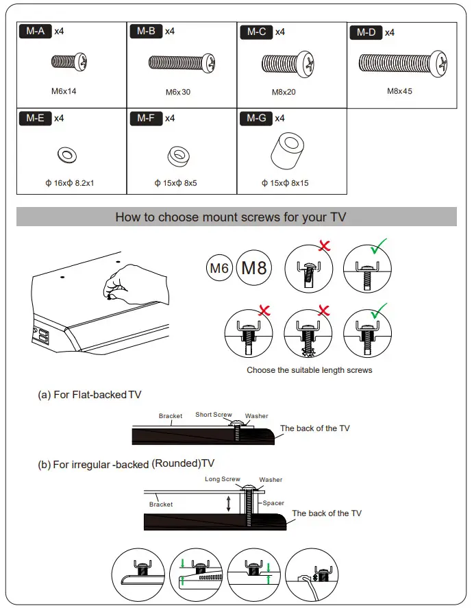 FITUEYES F01F1461L TV Stand with Mount - Figure 3
