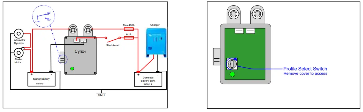 victron energy Cyrix-i 12-24-400 Intelligent Battery Combiner-fig2