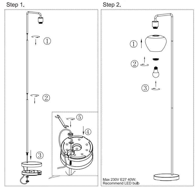 NOVA LIFE KELLY Interior Floor Lamp - fig